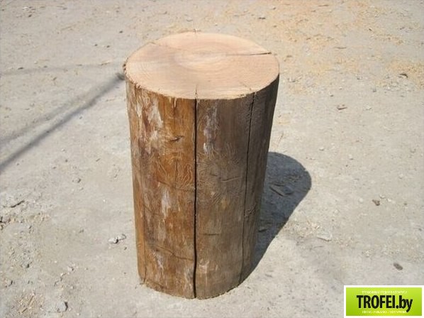 Полевая плита (конфорка) из бревна
